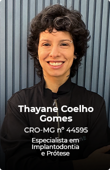 Thayane Coelho Gomes, especialista em implantodontia na Implanvita BH